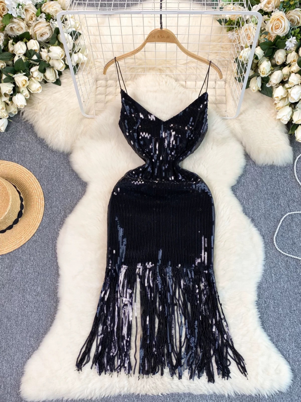 All night long sequin dress FBC409 images